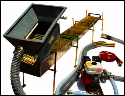 Keene 6 HP Power Sluice with 8 Foot Sluice Box